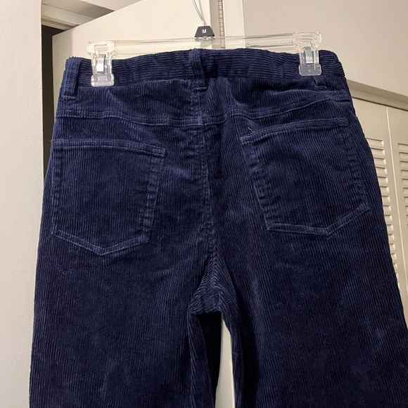 Newport News Jeanology Boot Cut Corduroy Jeans in Dark Indigo Blue, Size 6 Tall - Picture 4 of 7
